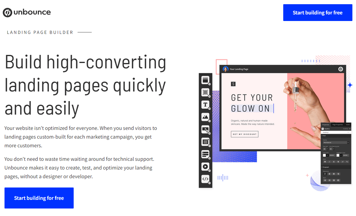 Unbounce - Landingpage Builder