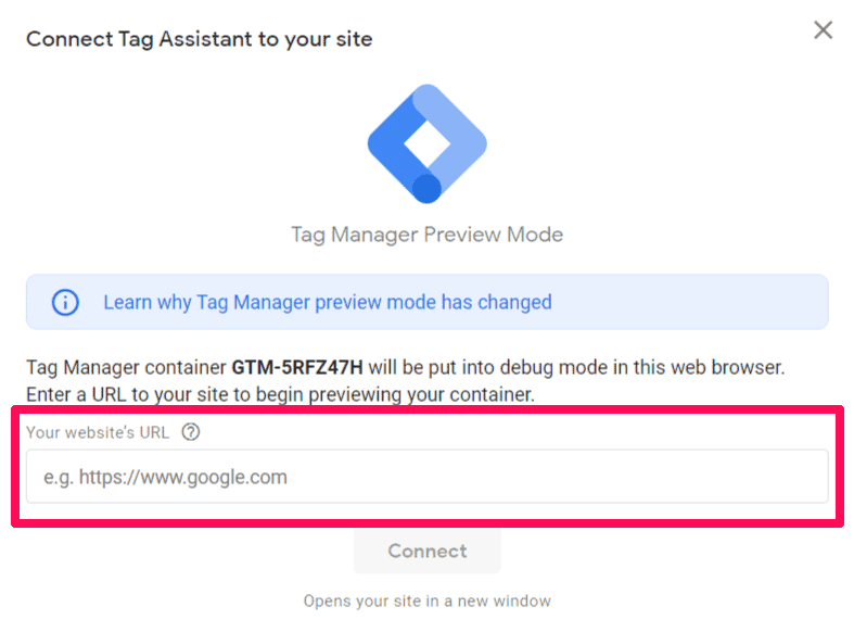 GTM Tag Assistant