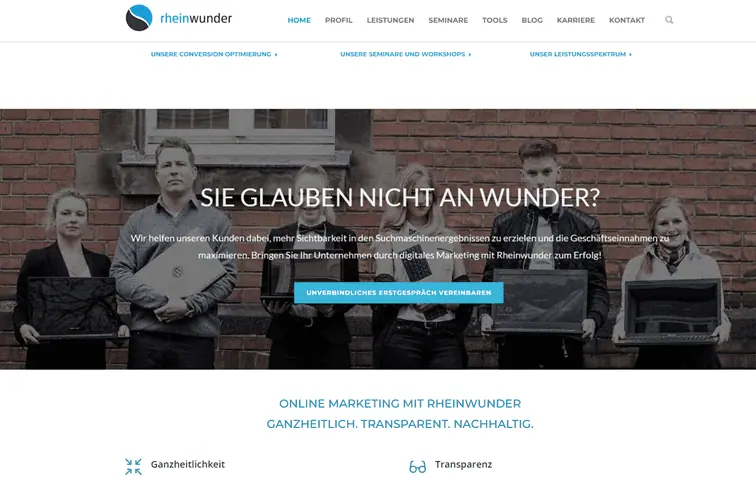Alte Rheinwunder Website