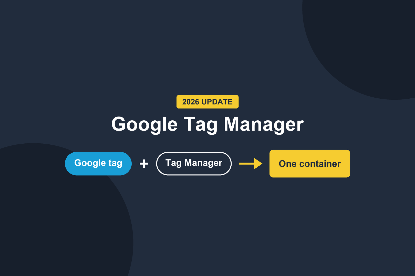 Google Tag Manager 2026 update: the Google tag and Tag Manager become one container