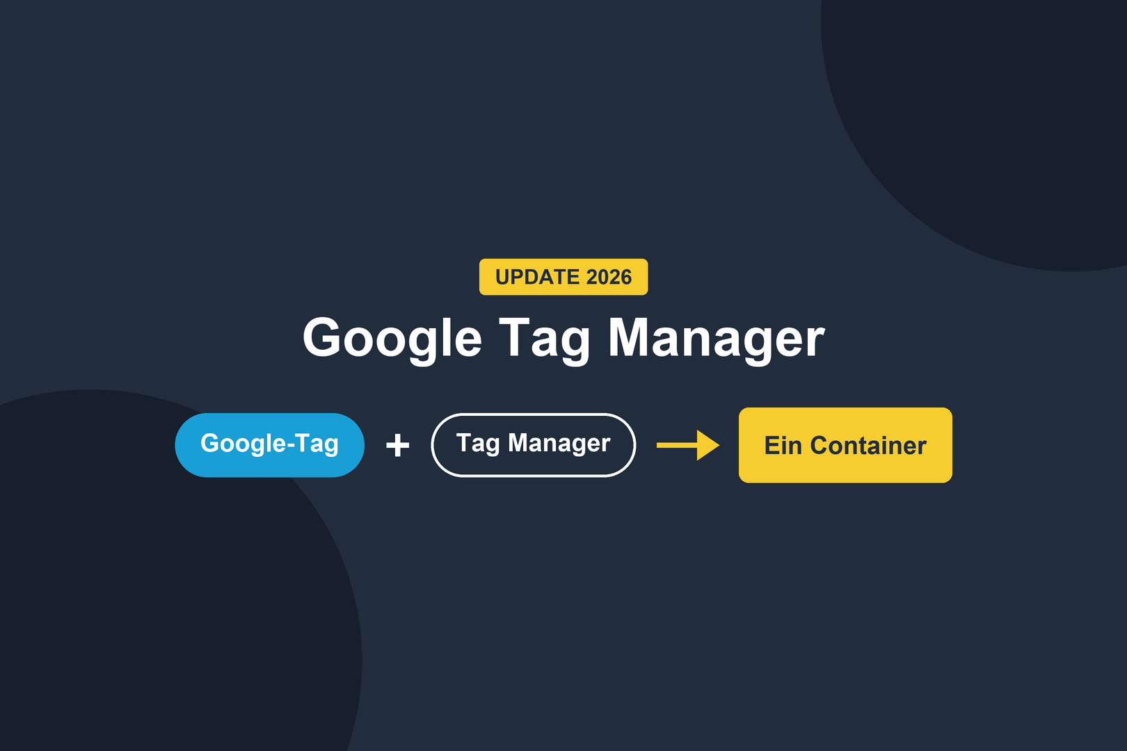 Google Tag Manager Update 2026: Google-Tag und Tag Manager werden ein Container
